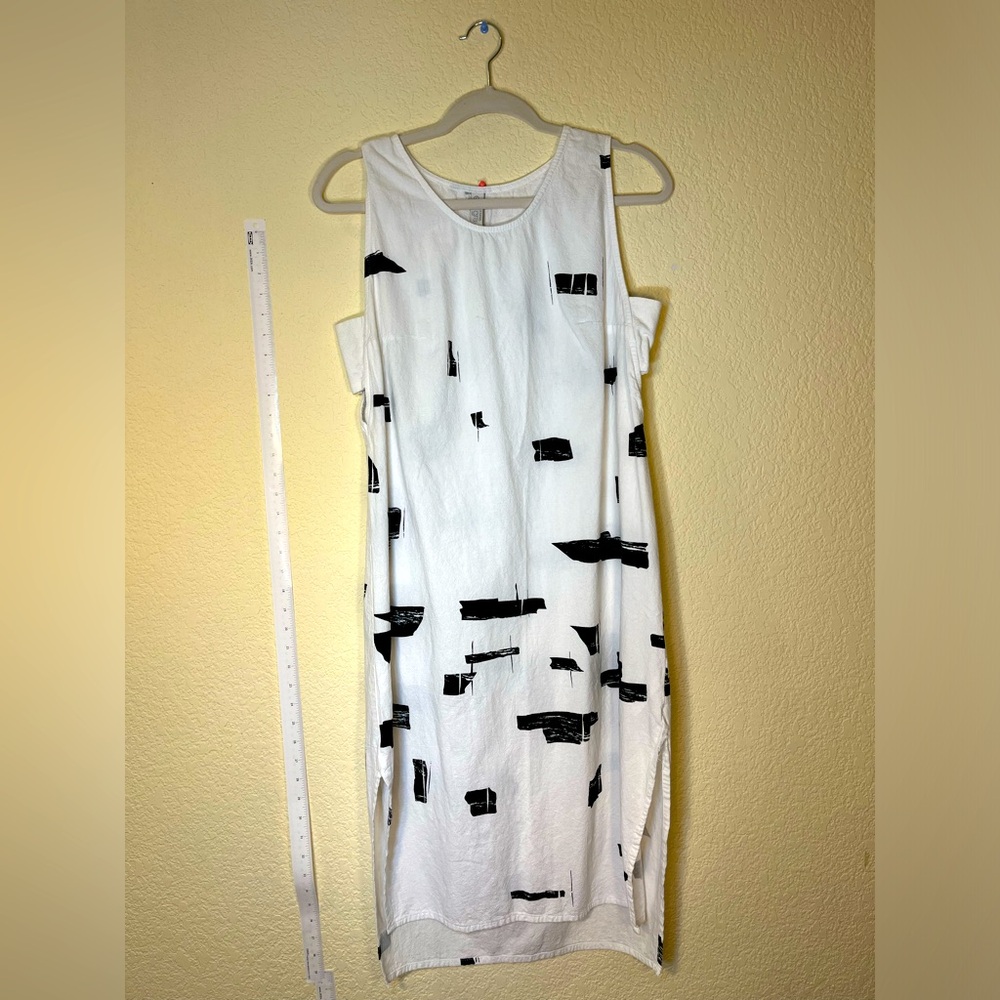 Vintage Original white Shift Maxi Dress Size M